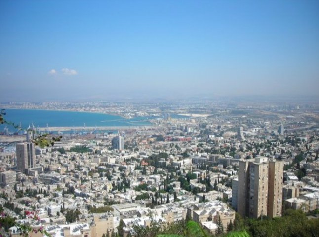 Haifa, Israel, located 50 miles east of the offshore Tamar Gas Field. Taken by Ryan Gardiner, March 2015. 